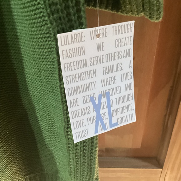 LuLaRoe Lauren Sweaterdress in olive green XL - Picture 2 of 9